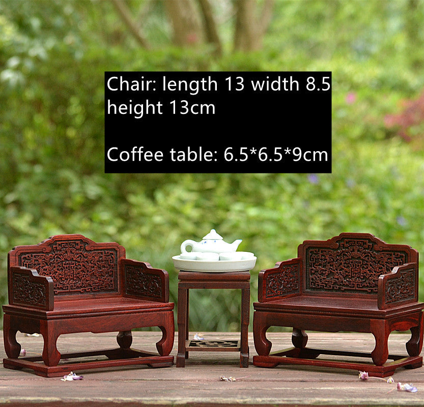 Red Rosewood Miniature Furniture Model