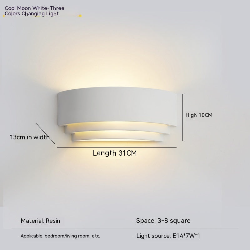 Lampe de chevet de chambre minimaliste créative nordique Led escaliers couloir allée balcon lumière