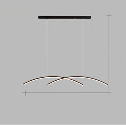 Very Simple Long Line Chandelier