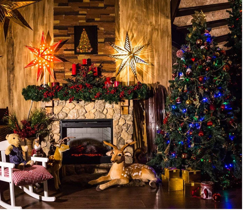 Décorations du Nouvel An Couronne de Noël à suspendre à la porte