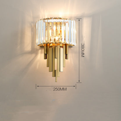 New Post-modern Light Luxury Crystal Wall Lamp