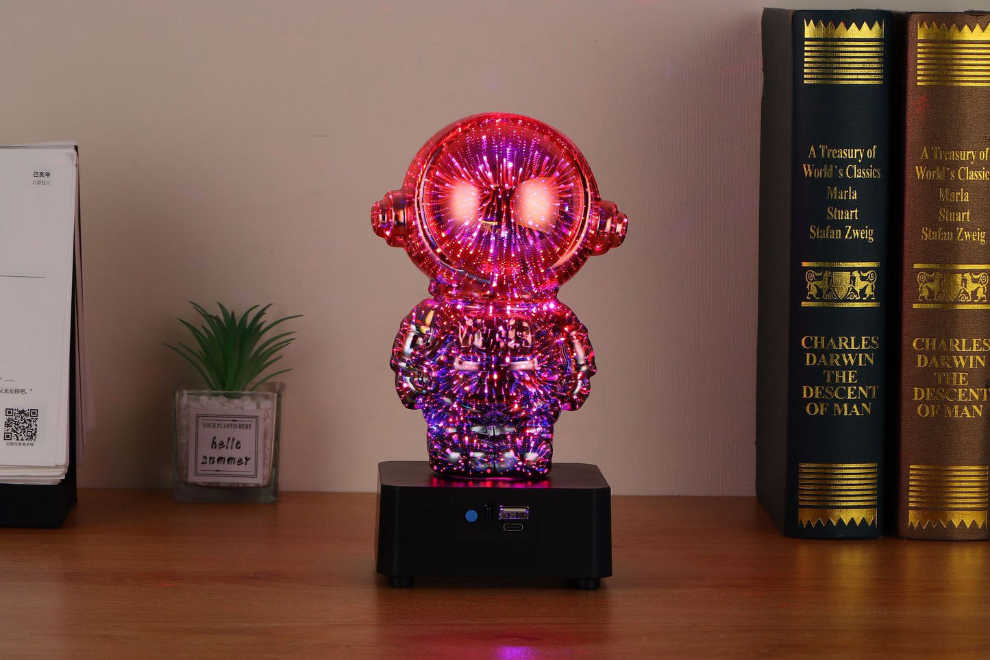 3D Fireworks Astronaut Wireless Bluetooth Speaker