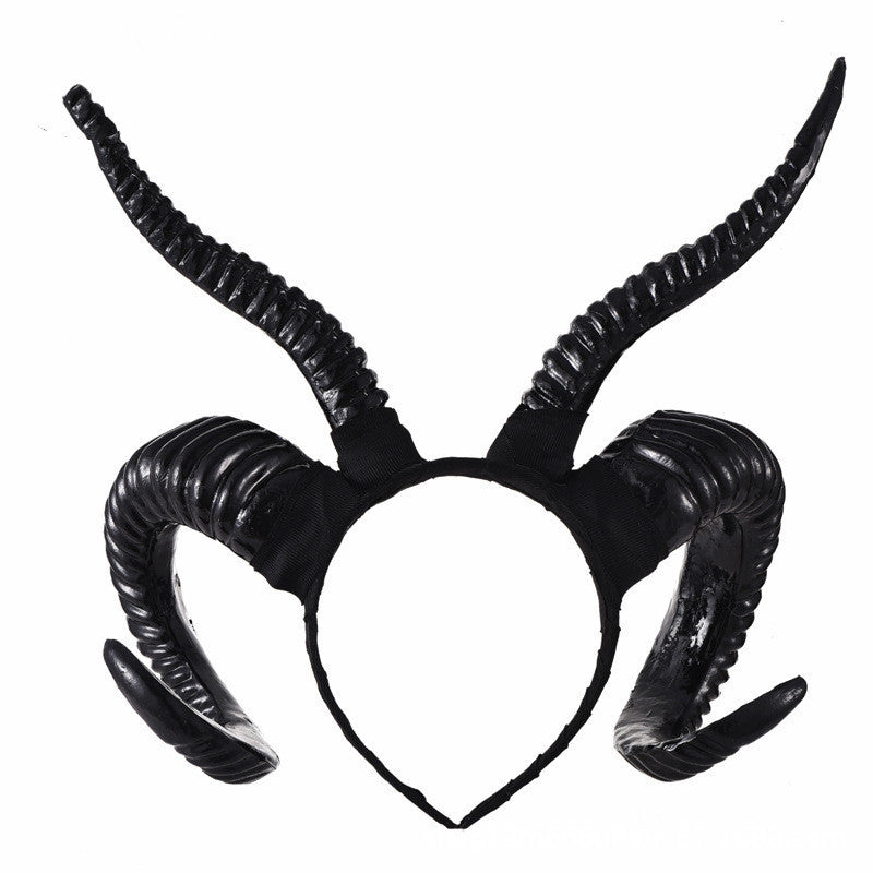 Dark Witch Horn Witch Horn Headband Halloween Hair Accessories