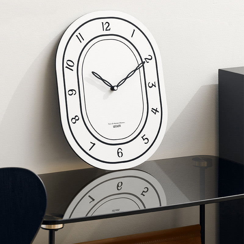 Reloj decorativo sin perforaciones para sala de estar doméstica