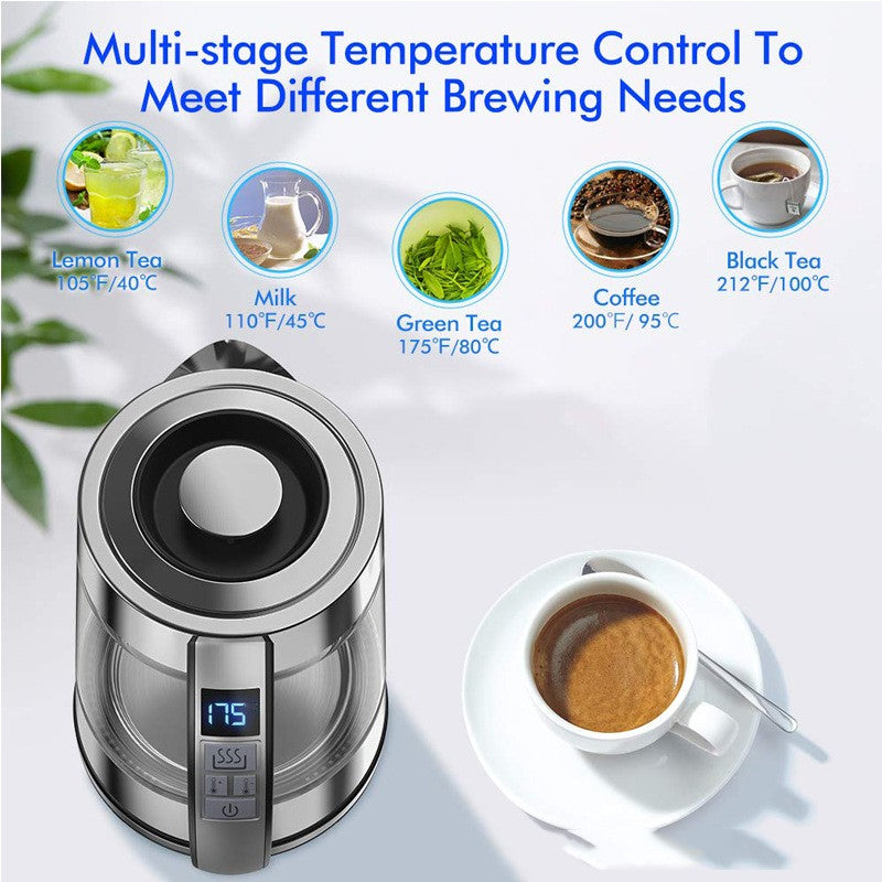 Intelligent Constant Temperature Glass Electric Kettle For Household Use