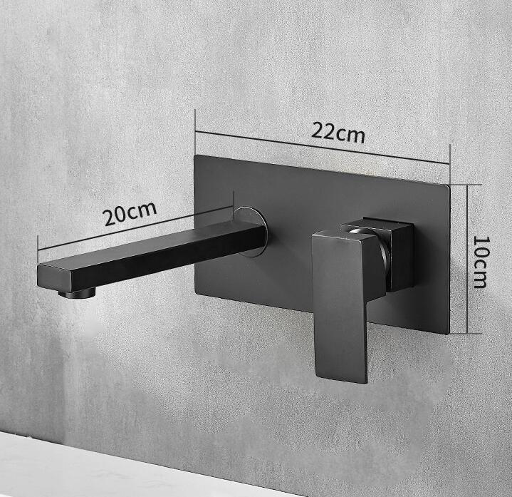 Salle de bain domestique simple avec robinet intégré