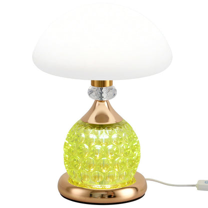 Lampe de table de luxe légère en forme de champignon pour chambre à coucher