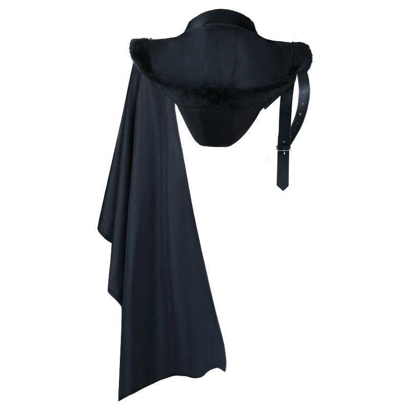 Grim Reaper Cape Halloween Party Devil Dress Up Costume