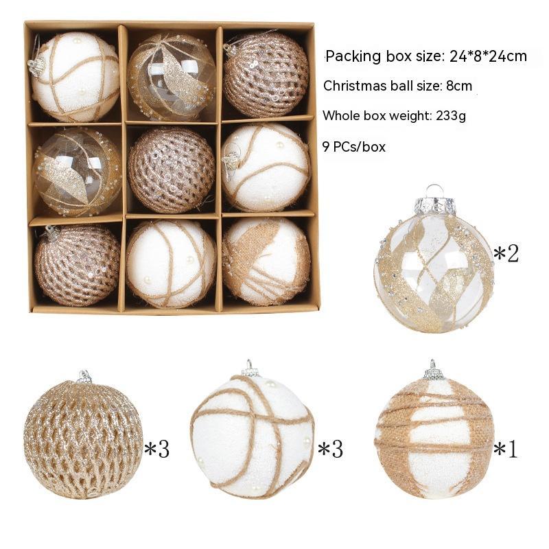 Home Painted Christmas Ball Layout Supplies Hanging Ornaments