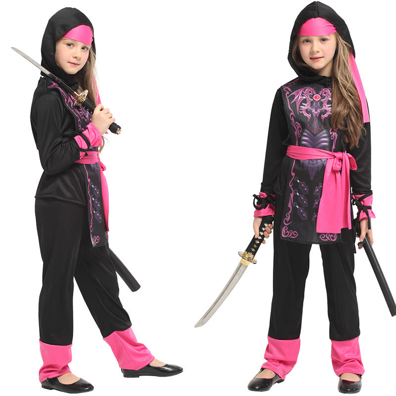 Costume de cosplay d'Halloween Costume de samouraï pour enfants