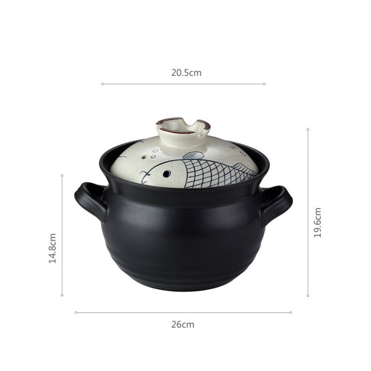 Cazuela japonesa para el hogar Claypot arroz olla de cerámica dedicada