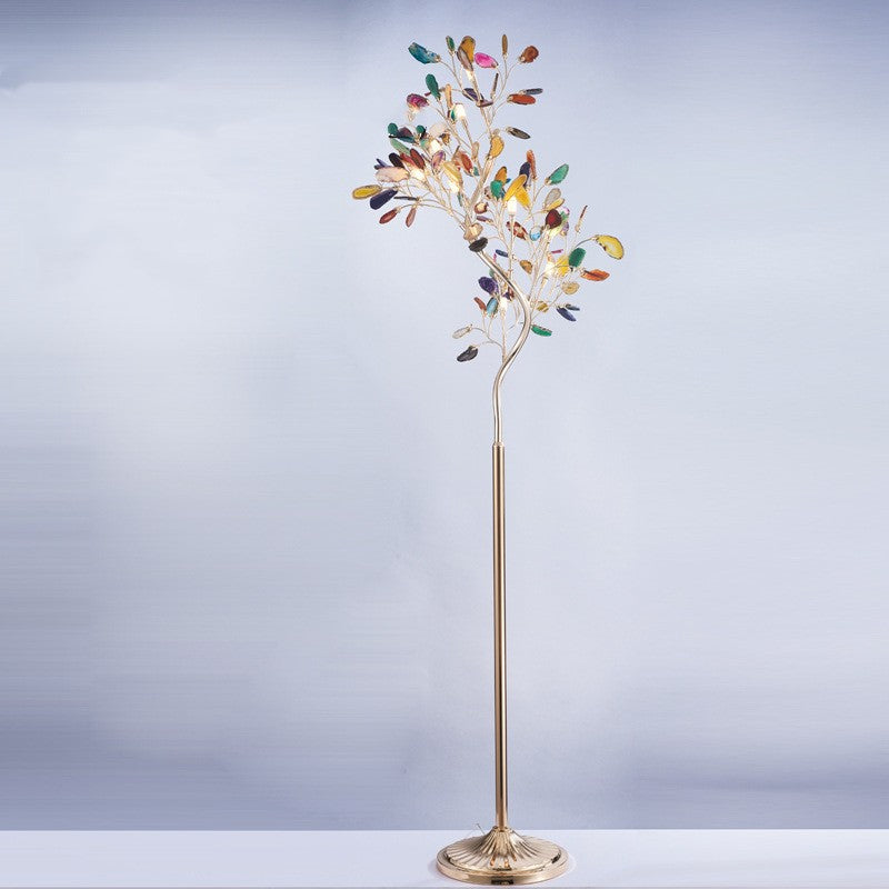 Lampadaire nordique salon créatif Agate forme de branche d'arbre