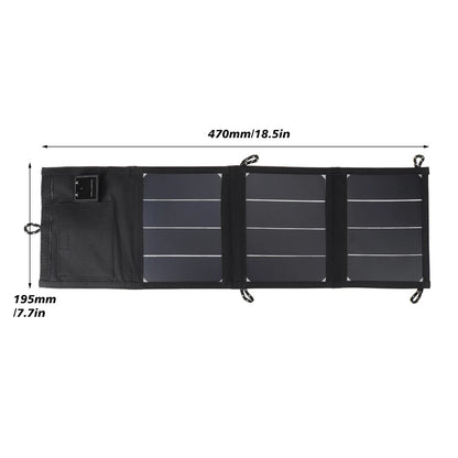 Sac pliant portatif de panneau solaire de 15W