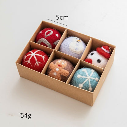 Material Diy Pendant Christmas Decorations Wool Felt