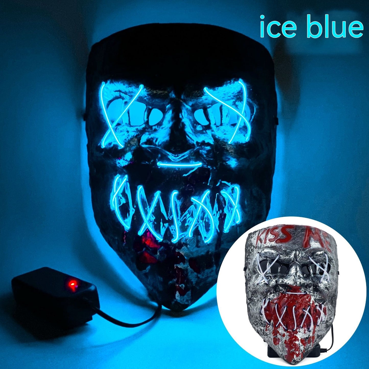 Cold LED Mask Halloween Horror Prop