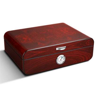 Humidor Humidor De Cigarros Caja De Humedad Madera De Cedro Gran Capacidad