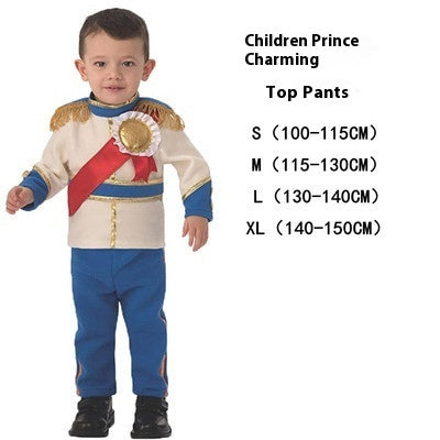 Ensemble de robe de prince charmant pour enfants pour Halloween