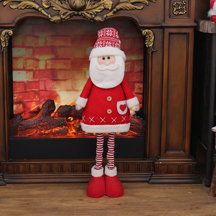 Décorations de Noël pour la maison Grande poupée Père Noël Cadeau de Noël Nouvel An pour enfants Décoration d'arbre de Noël Fournitures de fête de mariage