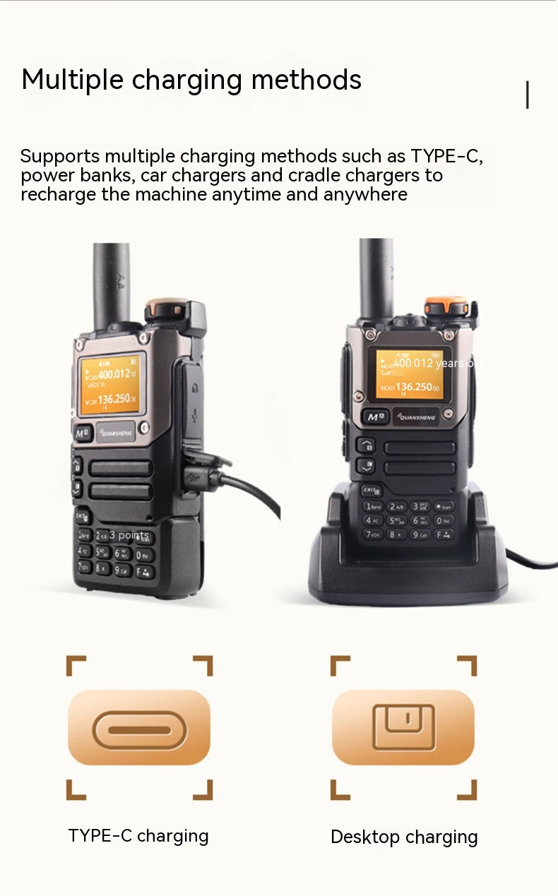 Handheld Radio Equipment Single Key Pair Frequency Aviation Receiving Upgraded Version