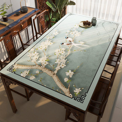 Leather Tablecloth Tea Table Cloth Silicone Waterproof And Oil-proof Disposable Tablecloth