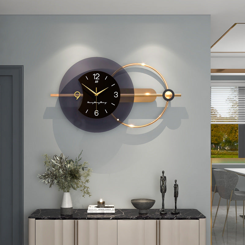 Decoración de la sala de estar del reloj de moda del hogar