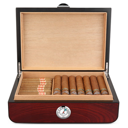 Humidor Humidor De Cigarros Caja De Humedad Madera De Cedro Gran Capacidad