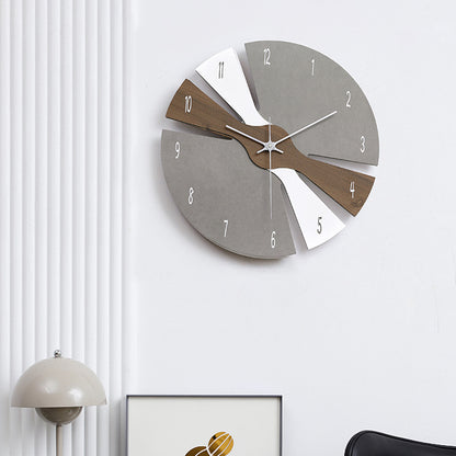 Reloj de pared de lujo con luz nórdica, sin perforaciones, decoración de pared para el hogar y la sala de estar