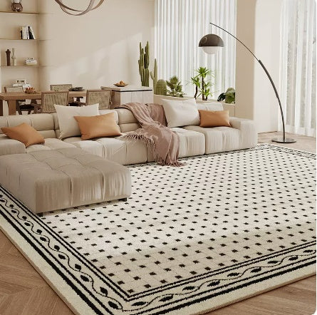 Tapis de salon en damier, coussin de sol pour chambre à coucher, canapé, Table basse, couverture résistante à la saleté