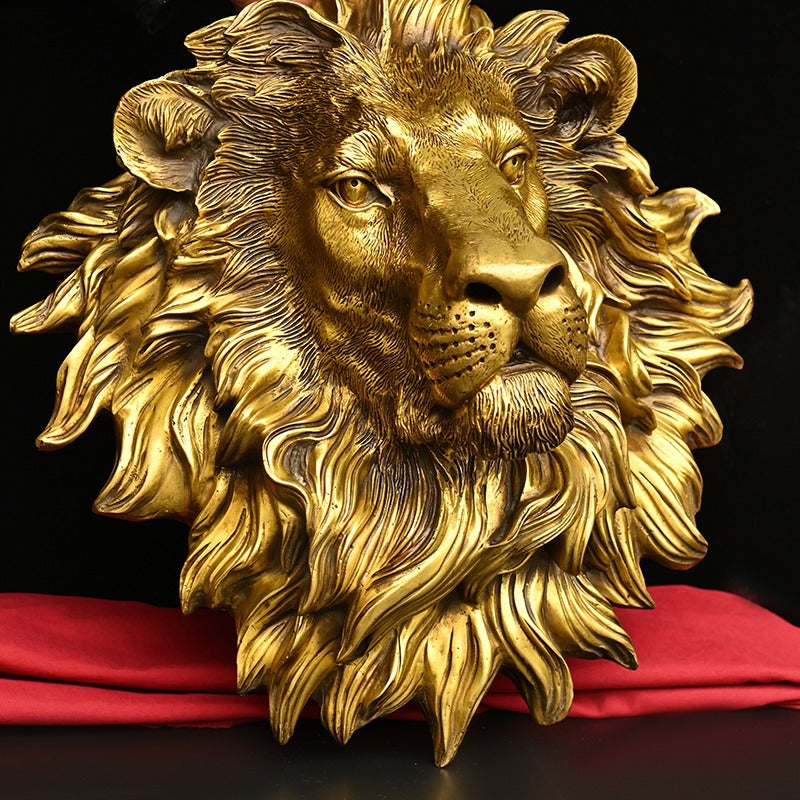 Pure Copper Large Lion Ornament Carve And Mould