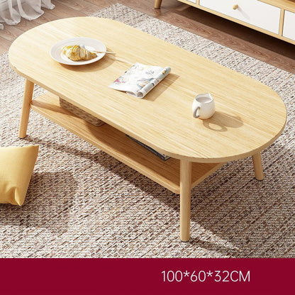 Petite table basse domestique double couche