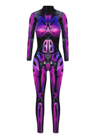 Costume de scène Catsuit une pièce pour femme Halloween