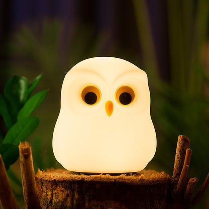 Owl Night Light Induction Bedroom Bedside Lamp