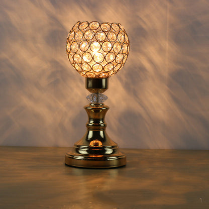 Lampe de table en cristal moderne simple et créative chaleureuse