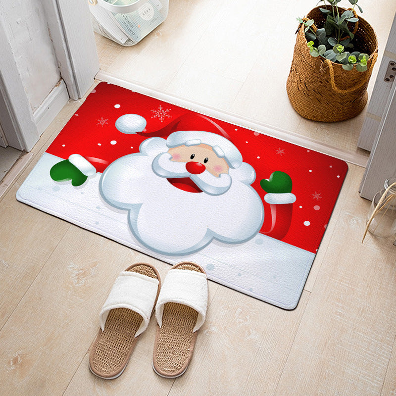 Christmas Floor Mat Bedroom Bathroom Home Absorbent Non-slip