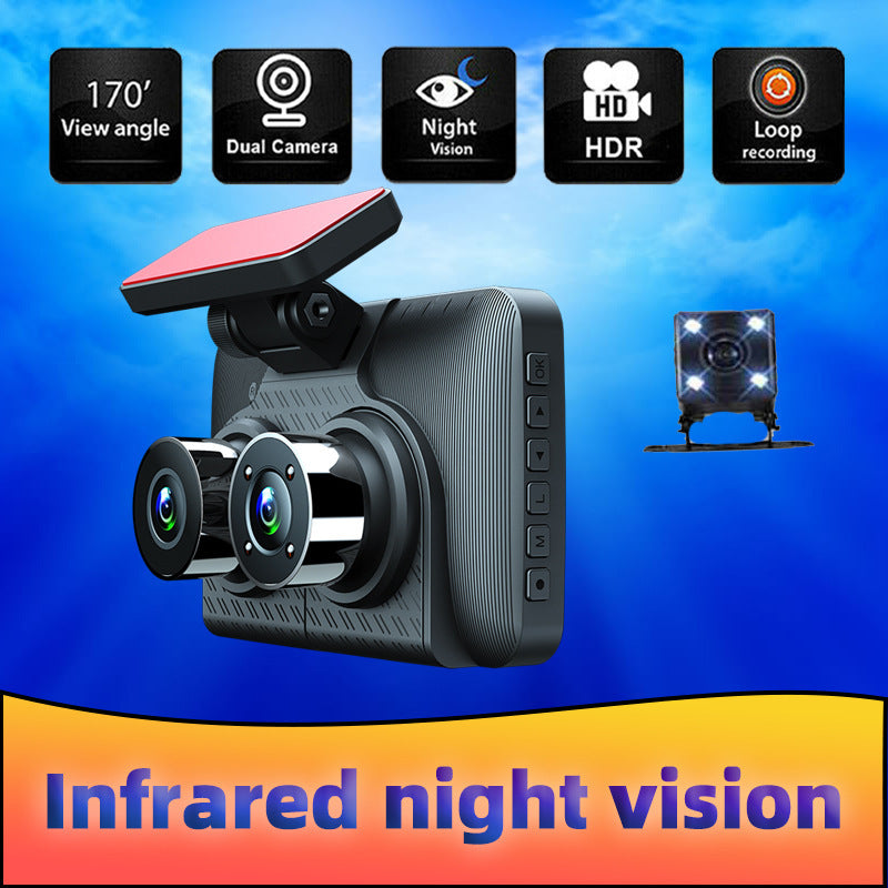 Vision nocturne infrarouge Dashcam HD 1080P de 4 pouces