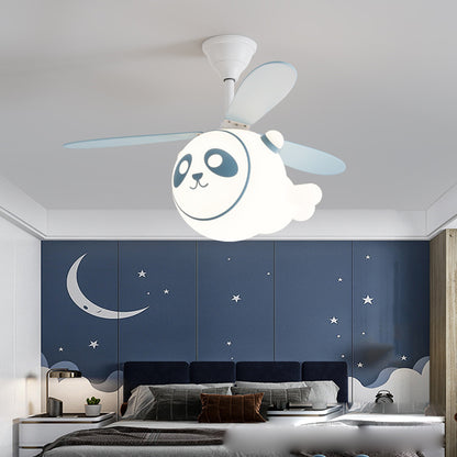 Lampe à suspension en forme de ventilateur pour chambre d'enfant, dessin animé