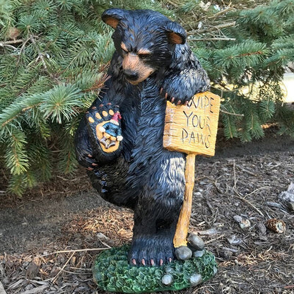 Accessoires de jardin d'ours Décorations de Noël pour la maison