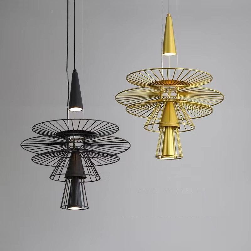 Lampe suspendue de cantine, éclairage artistique moderne et créatif de luxe, Simple et créatif