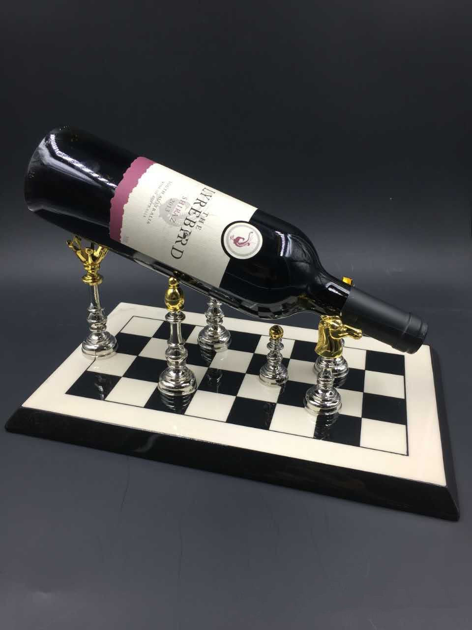 Classical Model Room Chessboard Wine Rack