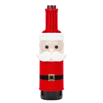 Home Fashion Simple Christmas Decorations Bottle Cover