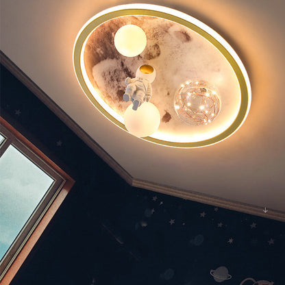 Astronaut Ceiling Light Modern Creative Art