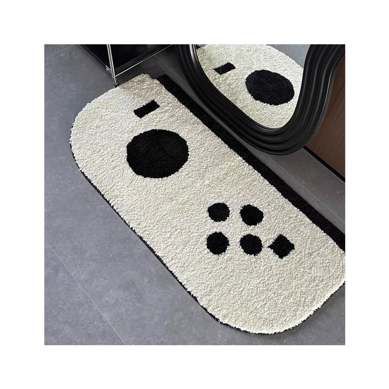 Home Retro Gamepad Flocking Carpet