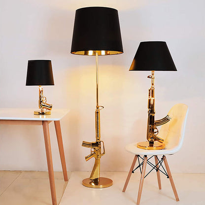 Resin Bedside Table Lamp In Living Room