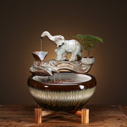 Ceramic Fountains Attract Wealth Decoration Household Humidifier