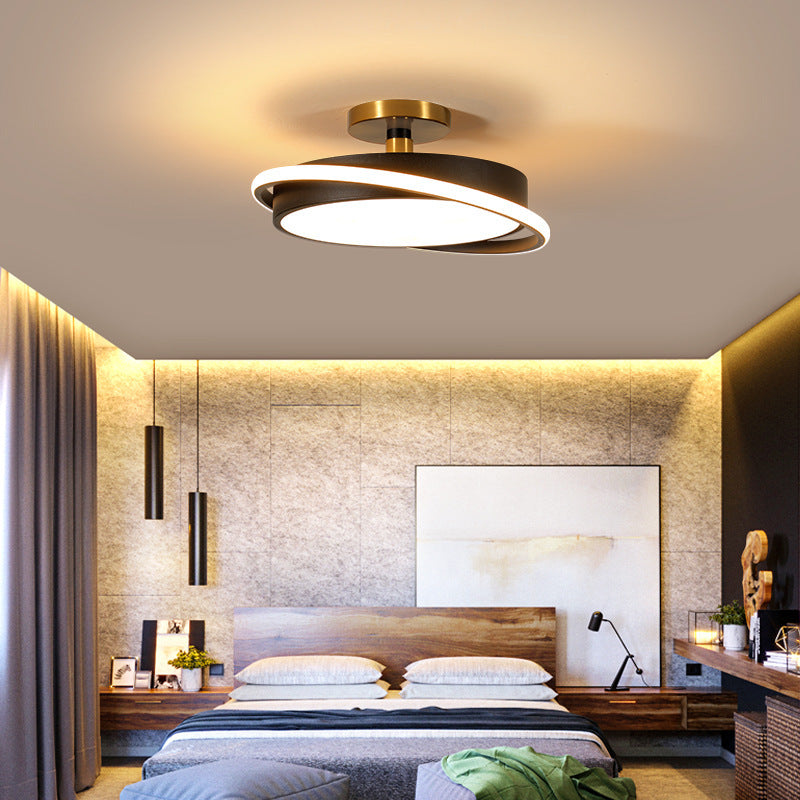 Chambre Lumière Nordique Simple Moderne Lumière De Luxe Créatif Ronde Led Plafonnier Restaurant Designer Chambre Principale Lumière