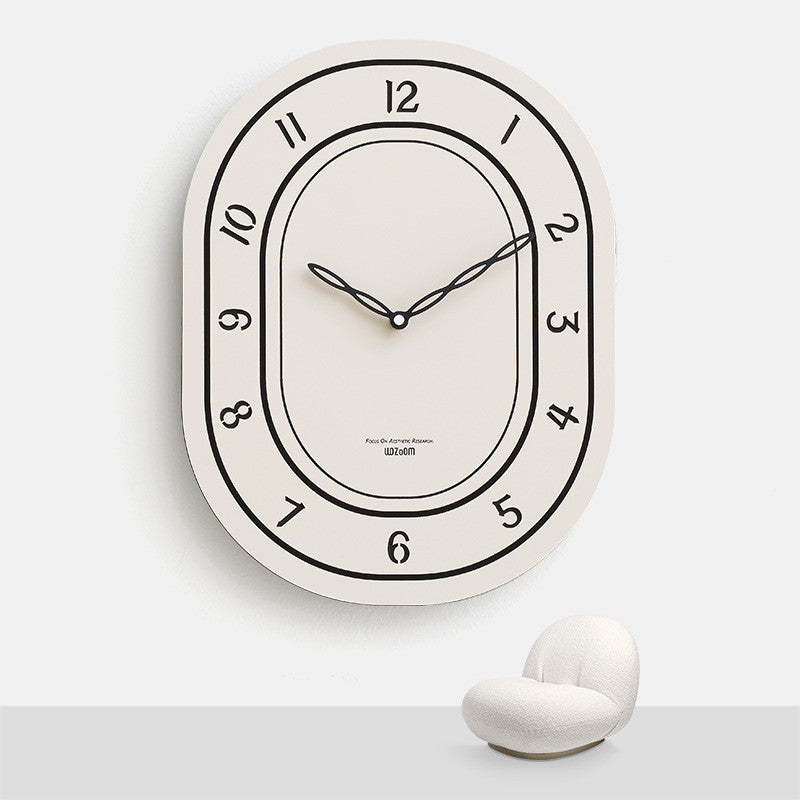 No-punch Decorative Clock For Domestic Living Room