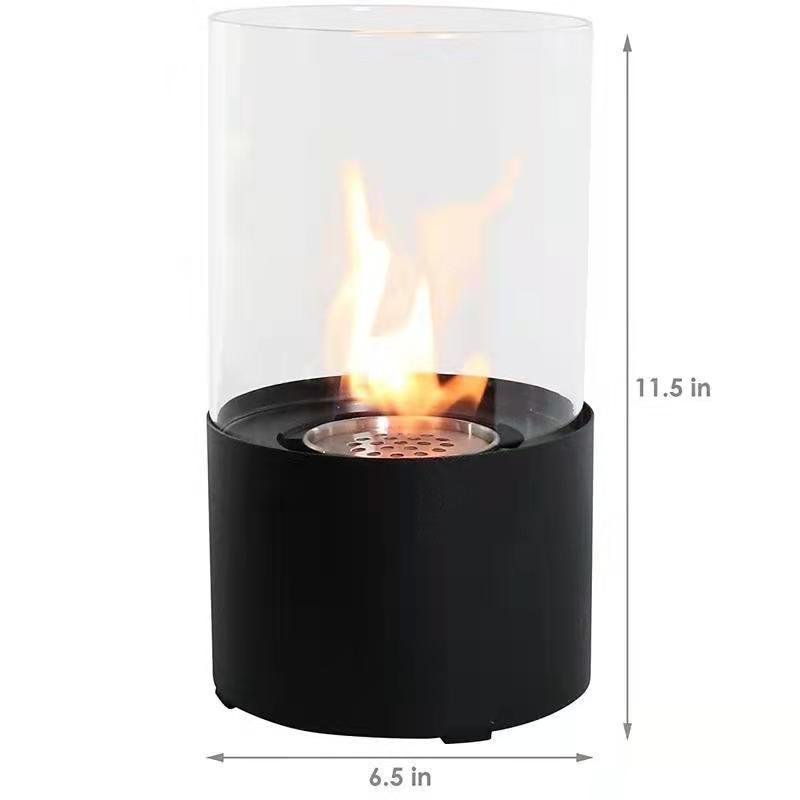 Fogata de mesa, hormigón, alcohol para frotar, cuenco para fuego interior, minichimenea, decoración al aire libre, mesa portátil, chimenea, meditación, isopropilo