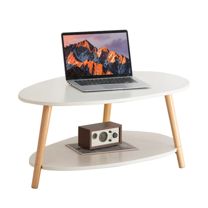 Table à thé ronde Simple et moderne en bois massif, petite famille nordique, légère, de luxe