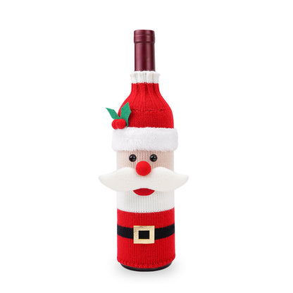 Home Fashion Simple Christmas Decorations Bottle Cover