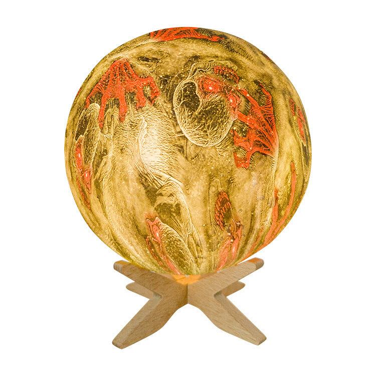 Nouveau Cadeau d'halloween lune lampe de Table créative pour enfants